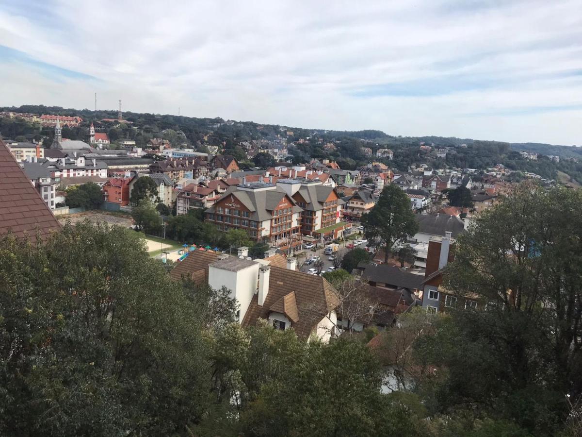 Flat Gramado Centro - Proximo Da Rua Cobertaアパートメント エクステリア 写真